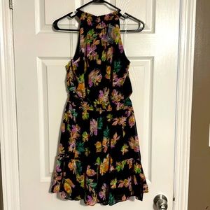 Black floral dress